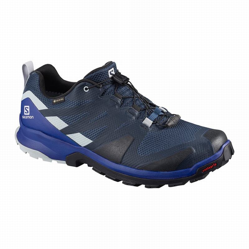 Zapatillas Trail Running Salomon Hombre Azul Marino / Negras - Salomon Argentina XA ROGG GTX ,439206